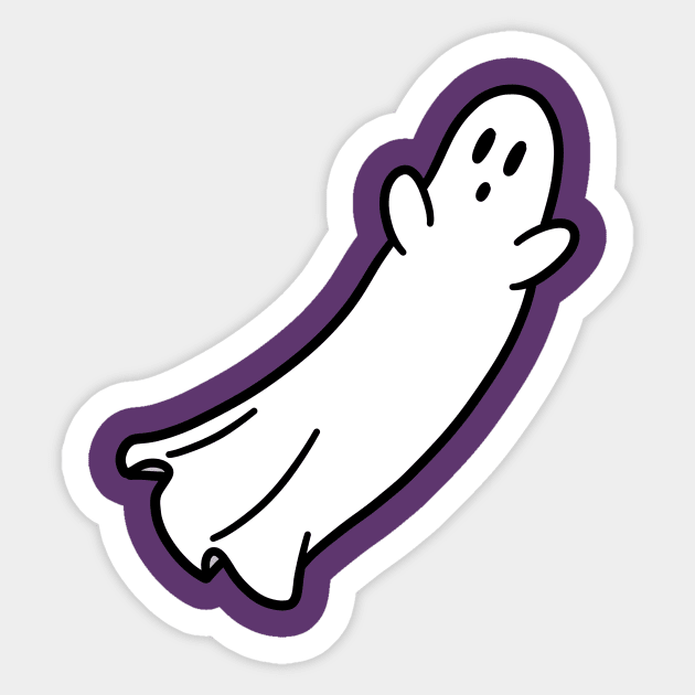 Long Ghost Sticker by saradaboru